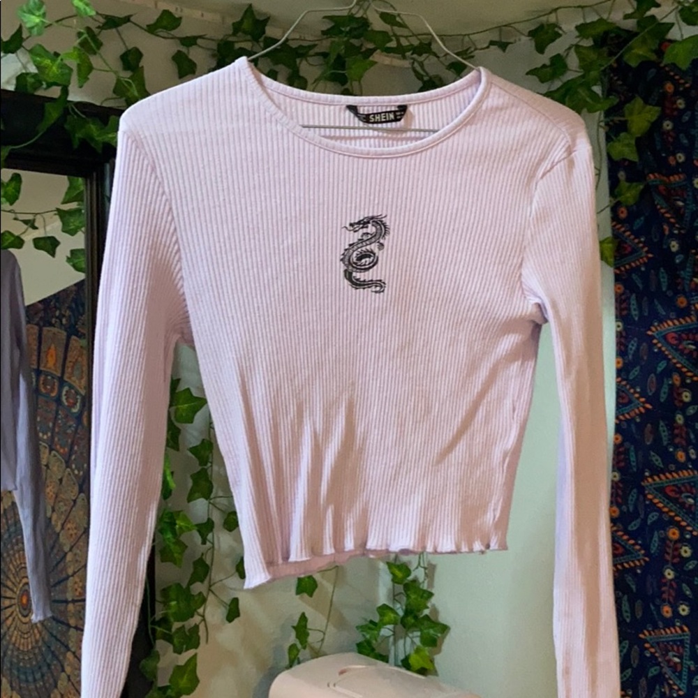 Lilac cropped long sleeve